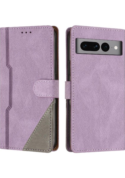 Google Piksel 7 Pro Için Kılıf Pu Deri Handy Standı Cüzdan Kart Yuvaları Kapak (Yurt Dışından)