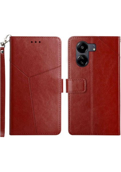 Xiaomi Redmi 13C 4g Telefon Kılıfı Için Kılıf Darbeye Tpu Kabuk Deri Çevirme (Yurt Dışından)