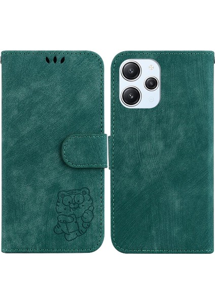 Xiaomi Redmi 12 4g Için Kılıf Cüzdan Kılıf Flip Folio Kart Cep Kabartmalı (Yurt Dışından)