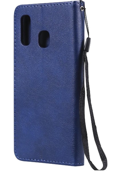 Kart Yuvası Klasik Düz Renk Yüksek ile Samsung Galaxy A40 Için Flip Case (Yurt Dışından)