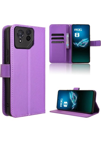 Asus Rog Telefon 8 Kart Tutucu Kapak Manyetik Cüzdan Kickstand Için Kılıf (Yurt Dışından)