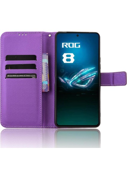 Asus Rog Telefon 8 Kart Tutucu Kapak Manyetik Cüzdan Kickstand Için Kılıf (Yurt Dışından)