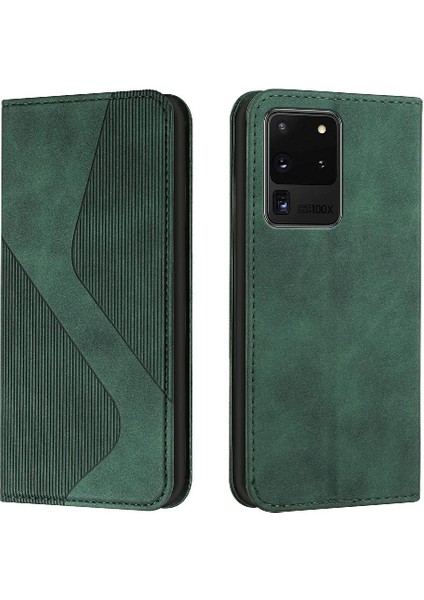 Samsung Galaxy S20 Ultra Cüzdan Kickstand Için Kılıf Folio Flip Kart Yuvaları (Yurt Dışından)