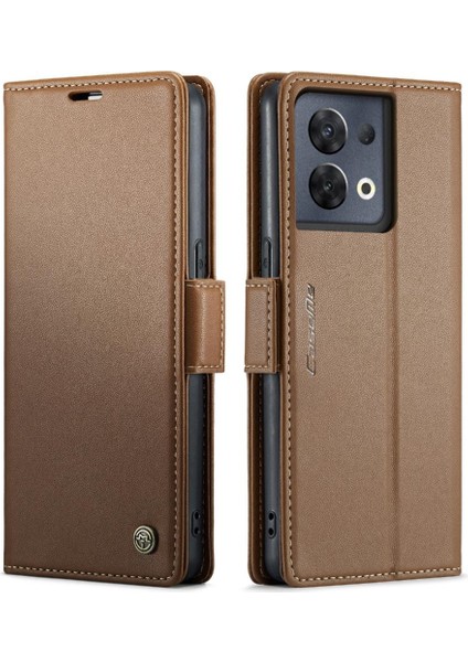 Oppo Caseme 8 Pro 5g Anti Dolandırıcılık Cüzdan Durumda Kart Yuvası Durumda (Yurt Dışından)