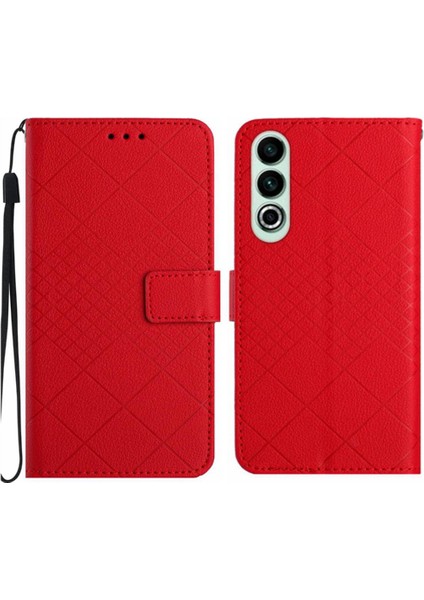 El Kayışı Manyetik Kapak Kart Yuvası ile Oneplus Nord Ce4 Için Flip Case Pu (Yurt Dışından)