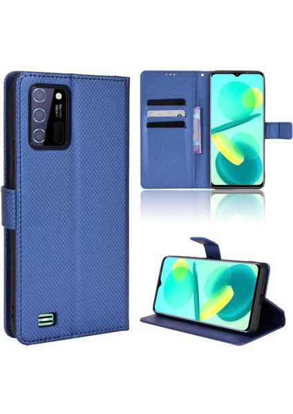 Oukitel C25 Manyetik Cüzdan Kapak Için Kılıf Kickstand Kart Tutucu (Yurt Dışından)