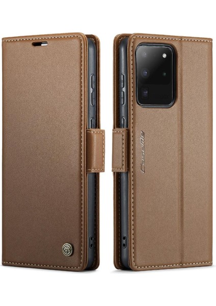 Samsung Galaxy S20 Ultra Darbeye Dayanıklı Durumda Anti Dolandırıcılık Cüzdan (Yurt Dışından)