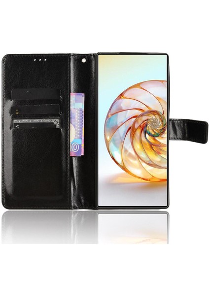 Zte Nubia Z60 Ultra Kart Tutucu Manyetik Kapak Çevirin Cüzdan (Yurt Dışından)