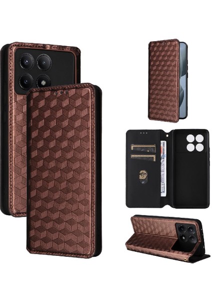 Xiaomi Poco X6 Pro Kart Yuvaları Tutucu Manyetik Kapatma Pu Deri Kılıf (Yurt Dışından) fiyatları