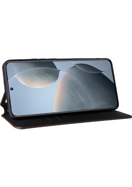 Xiaomi Poco X6 Pro Kart Yuvaları Tutucu Manyetik Kapatma Pu Deri Kılıf (Yurt Dışından) indirimleri