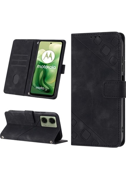 Motorola Moto G24 4G/G04 4g Kart Tutucu Cüzdan Kapak Çevirin Deri (Yurt Dışından)