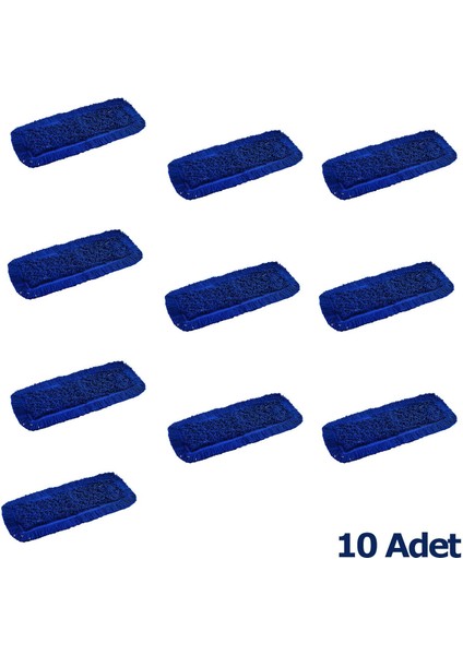 Orlon Nemli Palet Tablet Toz Toplama Statik Mop - Mavi - 50 Cm. - 10 Adet