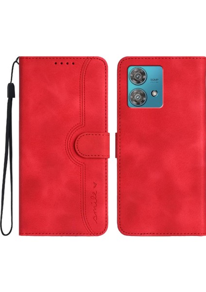 Motorola Edge 40 Neo 5g Dahili Mıknatıs Kapak Cüzdan Pu ile Uyumlu (Yurt Dışından)