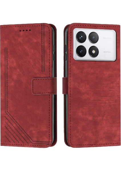 Xiaomi Redmi Için Kılıf K70/K70 Pro Tam Koruma Kartı Ekleme Pu Flip (Yurt Dışından)