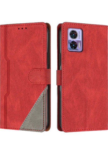 Motorola Moto Kenar 30 Neo Manyetik Kapatma Cüzdan Kart Yuvaları Pu (Yurt Dışından)