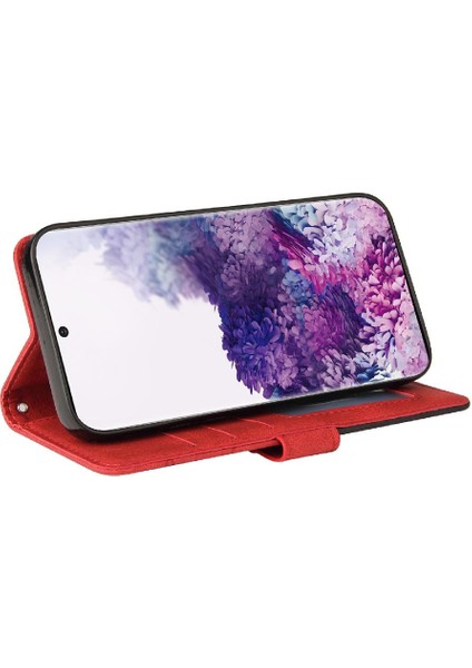 Samsung Galaxy S20 Için Kılıf Pu Deri Flip Folio Kılıf Kickstand Iki Renkli (Yurt Dışından) fırsatları