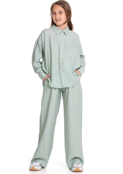 Kız Çocuk Oversize Rahat Kesim Gömlek ve Pantolon Takım fırsatları