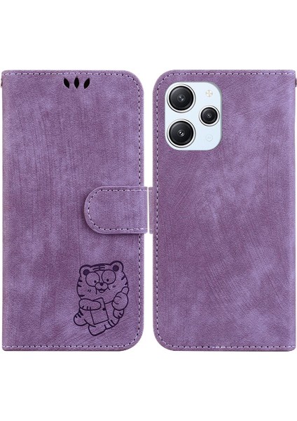 Xiaomi Redmi 12 4g Için Kılıf Cüzdan Kılıf Flip Folio Kart Cep Kabartmalı (Yurt Dışından)