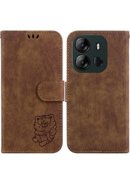 Tecno Spark Go 2023 Için Kılıf Cüzdan Kılıf Tutucu Kapak Flip Folio Kabartmalı (Yurt Dışından)