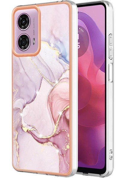 Motorola Moto G24 4G/G04 4g Ince Tpu Mermer Desen Koruma (Yurt Dışından)