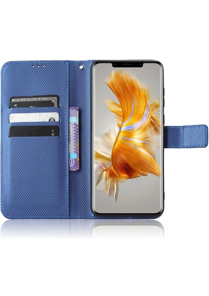 Huawei Mate 50 Pro Için Kılıf Kart Tutucu Kapak Kickstand Manyetik Cüzdan (Yurt Dışından)