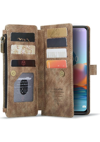 Xiaomi Redmi Not 10 Pro 4g Için Caseme Durumda Cüzdan Kılıf Kadın Erkek Kart (Yurt Dışından)