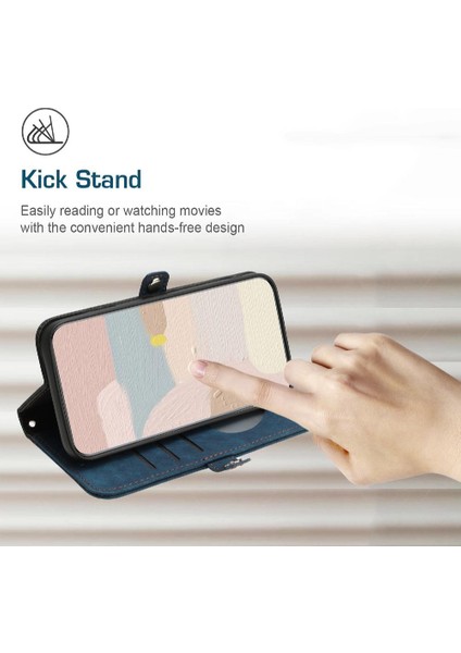 Motorola Moto G84 5g Kickstand Koruyucu Cüzdan Flip Folio Kitap Için Kılıf (Yurt Dışından)