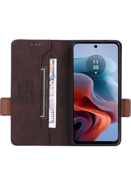 Motorola Moto G34 5g Için Kılıf Kart Tutucu Kickstand ile Tam Koruma (Yurt Dışından) modelleri