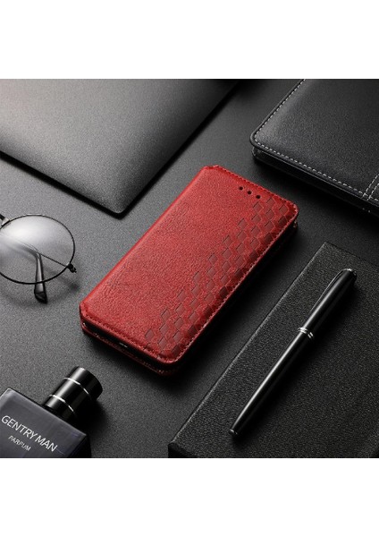 Xıaomı Redmi 10A Deri Kılıf Cüzdan Fonksiyonu Moda Tasarımı (Yurt Dışından)