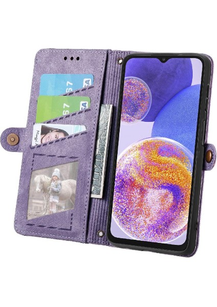 SZY Market Samsung Galaxy A23 5g Için Flip Case Basit Iş Darbeye Deri (Yurt Dışından)