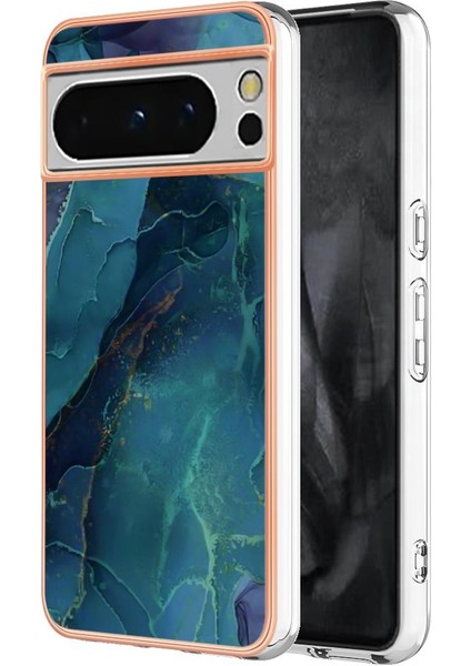Google Piksel 8 Pro 5g Mermer Silikon Tampon Tpu Darbeye ile Uyumlu (Yurt Dışından)