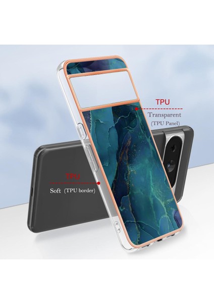 Google Piksel 8 Pro 5g Mermer Silikon Tampon Tpu Darbeye ile Uyumlu (Yurt Dışından) modelleri