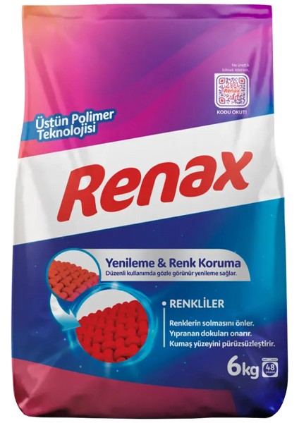Çamaşır Makinesi Deterjanı Renkliler 6kg