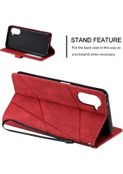 Realme 10 Pro 5g Pu Deri Manyetik Kart Tutucu Kickstand Cüzdan Için Kılıf (Yurt Dışından)