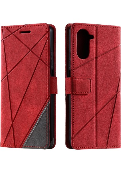 Realme 10 Pro 5g Pu Deri Manyetik Kart Tutucu Kickstand Cüzdan Için Kılıf (Yurt Dışından)