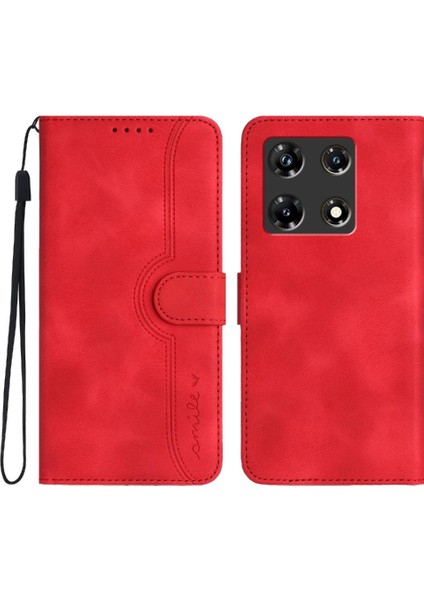 Infinix Not 30 Pro Case Premium Pu Dahili Mıknatıs Kapağı ile Uyumlu (Yurt Dışından)