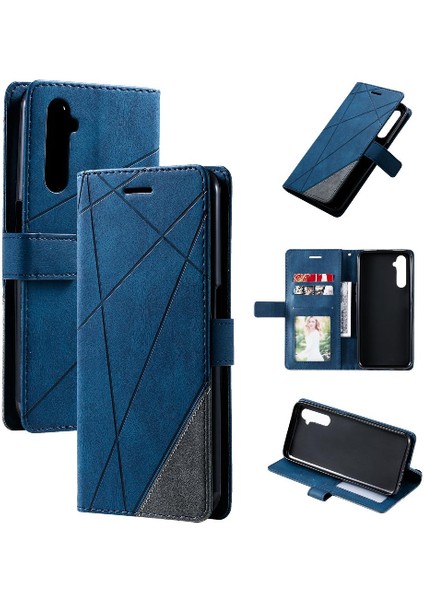 Realme 6 Kart Tutucu Için Kickstand Cüzdan Flip Folio Manyetik Pu (Yurt Dışından) fırsatları
