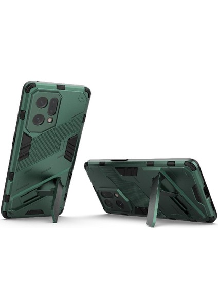 Oppo Bulmak Için Kılıf X5 Pro 5g Sağlam Askeri Koruyucu Kapak Kickstand (Yurt Dışından)