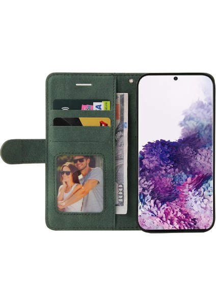Samsung Galaxy S20 Için Kılıf Pu Deri Flip Folio Kılıf Kickstand Iki Renkli (Yurt Dışından) fırsatları