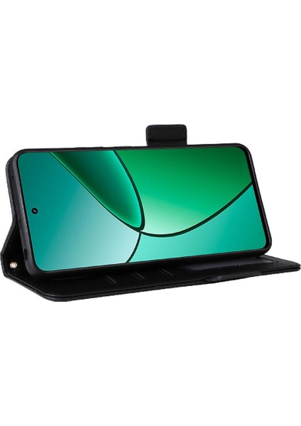 Realme 12 Artı 5g Pu Deri Manyetik Cüzdan Yan Toka Kartı (Yurt Dışından) fırsatları
