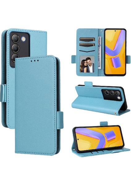 Vivo Y200E 5g Yan Toka Manyetik Cüzdan Kart Yuvaları Tutucu Pu (Yurt Dışından) fırsatları