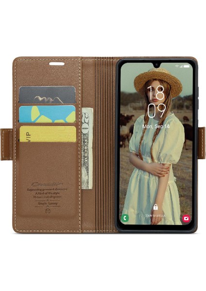 Samsung Galaxy A15 Için Caseme Durumda 4g/5g Cüzdan Kılıf Kart Yuvası Kickstand (Yurt Dışından)