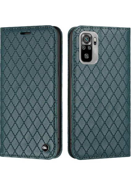 Xiaomi Redmi Not 10 4g Cüzdan Çevir Manyetik Kabuk Kart Yuvaları (Yurt Dışından)