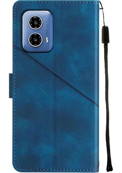 Motorola Moto G34 Manyetik Deri Kart Tutucu Cüzdan Flip Kapak Için Kılıf (Yurt Dışından)