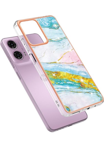 Motorola Moto G24 4G/G04 4g Ince Tpu Mermer Desen Koruma (Yurt Dışından) modelleri