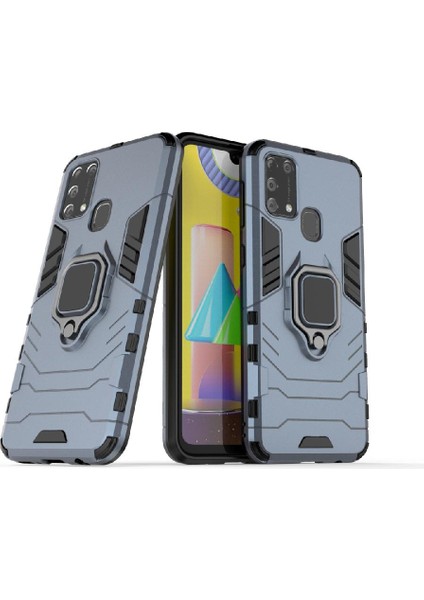 Samsung Galaxy M31 Kickstand Darbeye Kapak Için Kılıf 360 &deg; Dönen Halka (Yurt Dışından) indirimleri