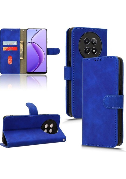 Kart Tutucu Kickstand ile Realme 12 5g Deri Folio Flip Case Için Kılıf (Yurt Dışından)