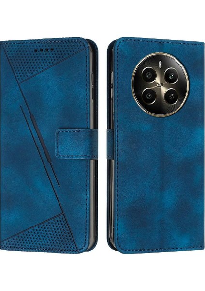Realme 12 Kart Ekleme Pu Deri Darbeye Kapak Kapak Için Kılıf (Yurt Dışından)