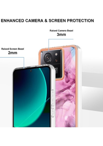 Xiaomi 13T/13T Pro 5g Tampon Mermer Silikon Tpu Darbeye ile Uyumlu (Yurt Dışından) modelleri