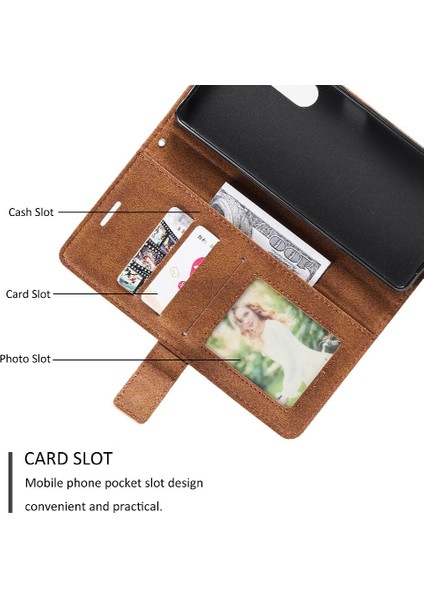 Sony Xperia 1 Iı Kart Tutucu Için Kickstand Darbeye Cüzdan Flip Pu (Yurt Dışından) indirimleri